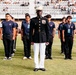 RS Orange County Future Marines participate in an oath of enlistment at San Diego Loyals game