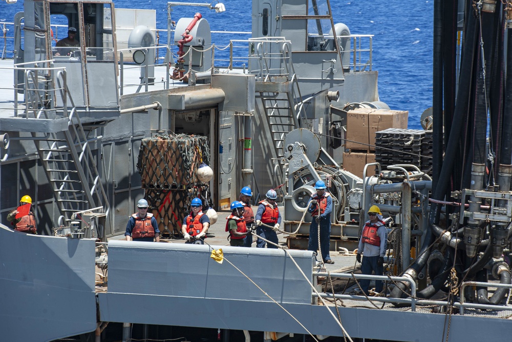 USS New Orleans Replenishment at Sea July 2021