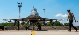 Triple Nickel F-16s arrive in Bulgaria for Thracian Star 21