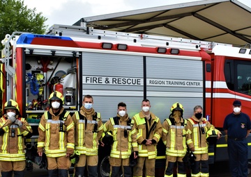 Ohio firefighter trains with German firefighters in Ansbach