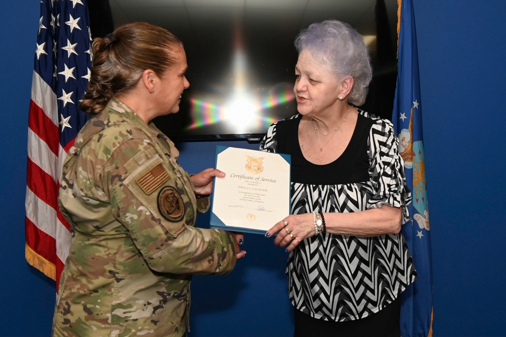 LaCourse reaches 50-years of government service.