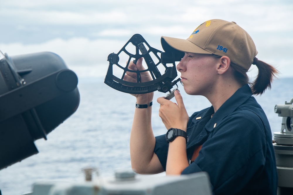 USS Kidd Conducts a Replenishment-at-Sea