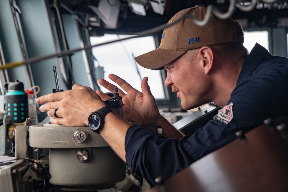 USS Kidd Conducts a Replenishment-at-Sea