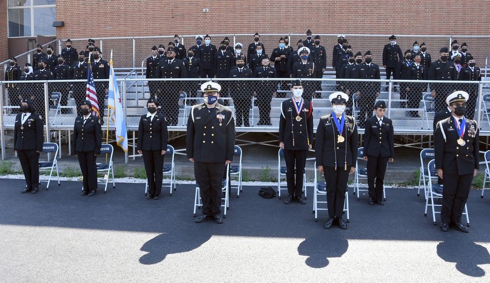 Hyman G. Rickover Naval Academy Navy Junior ROTC Cadets graduate