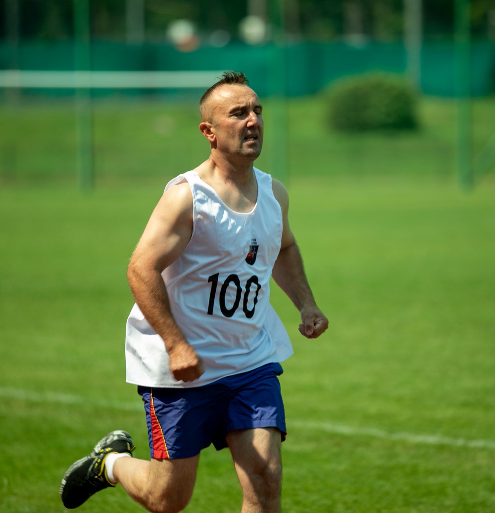 Battle Group Poland competes in track and field celebrating Polish 15th Mechanized Brigade anniversary