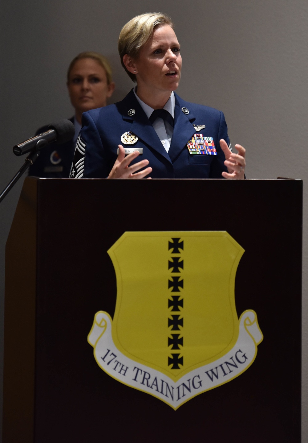 Airman Leadership School Class 21-E graduates