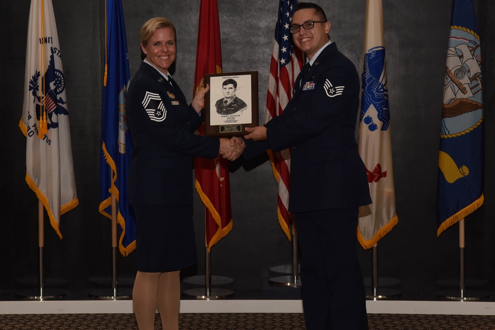Airman Leadership School Class 21-E graduates