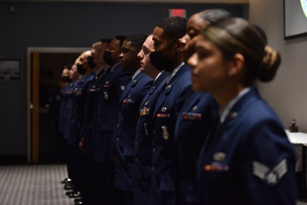 Airman Leadership School Class 21-E graduates
