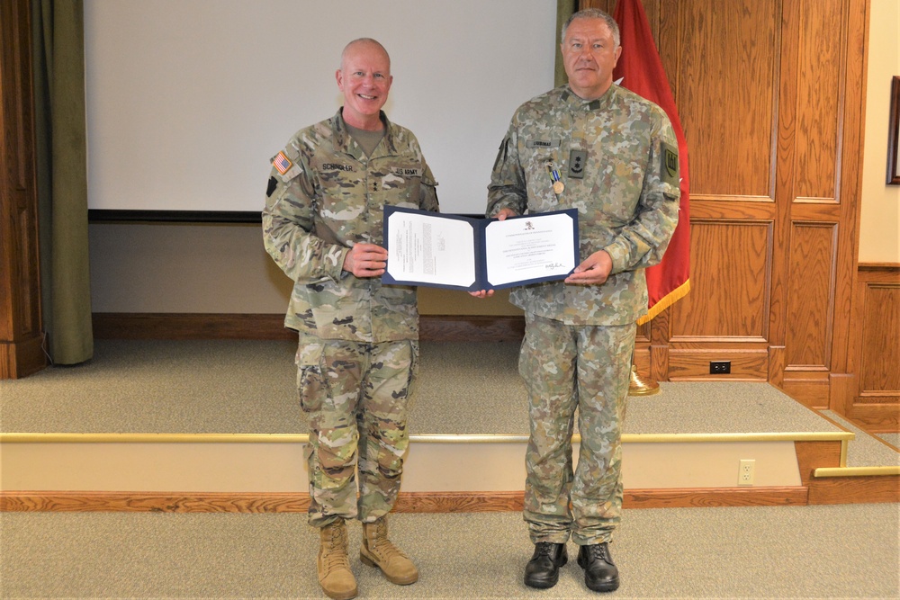 Lithuanian deputy defense attache receives award