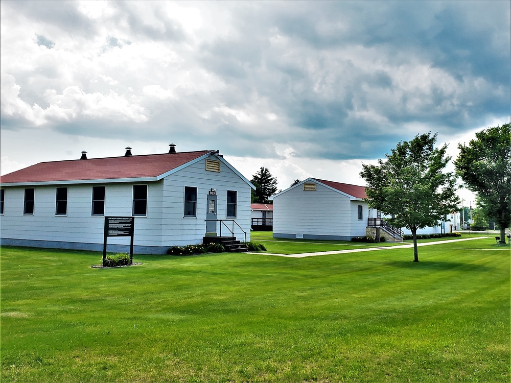 Historical buildings at Fort McCoy's Commemorative Area