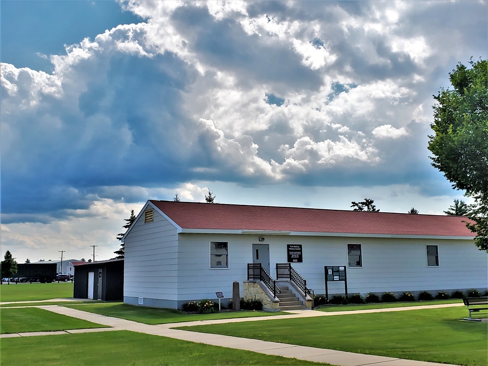 Historical buildings at Fort McCoy's Commemorative Area