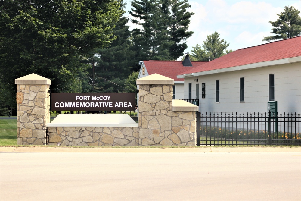 Historical buildings at Fort McCoy's Commemorative Area