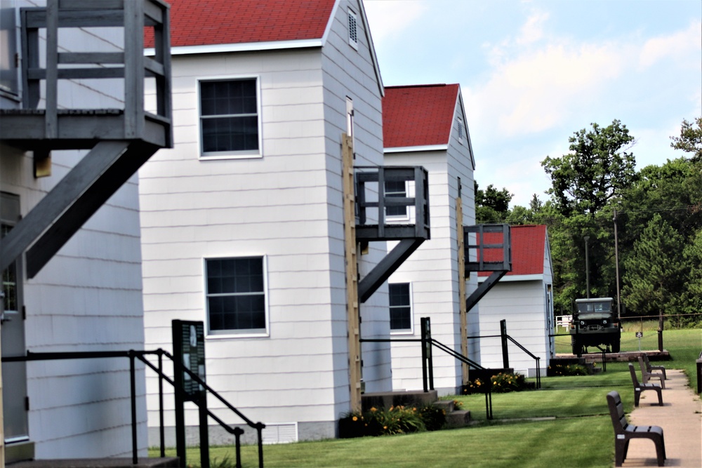 Historical buildings at Fort McCoy's Commemorative Area