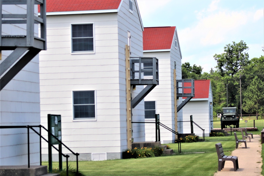 Historical buildings at Fort McCoy's Commemorative Area