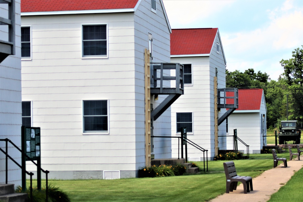 Historical buildings at Fort McCoy's Commemorative Area