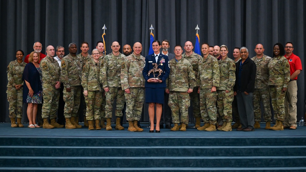 Chief Master Sgt. Tara Mecham, A4 Logistics and Engineering superintendent retires