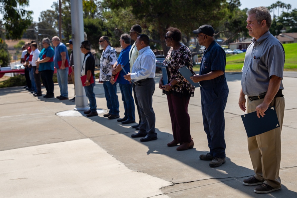 Pendleton civilian personnel earn length of service awards