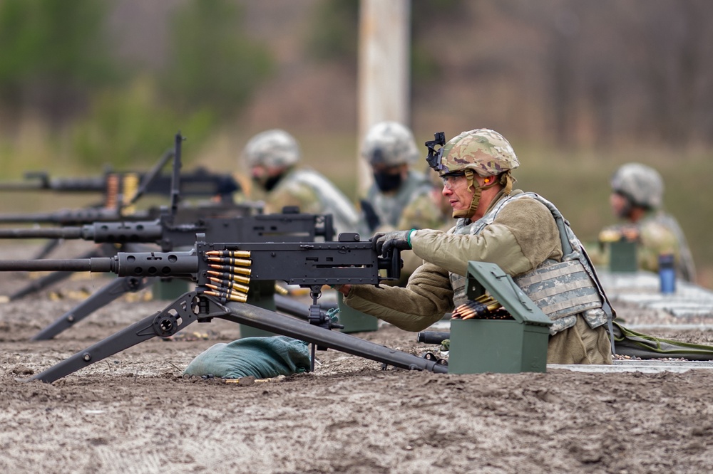 Soldiers complete weapons qualification for M2 and M240 machine guns at Fort McCoy, WI - Total Force Training Center