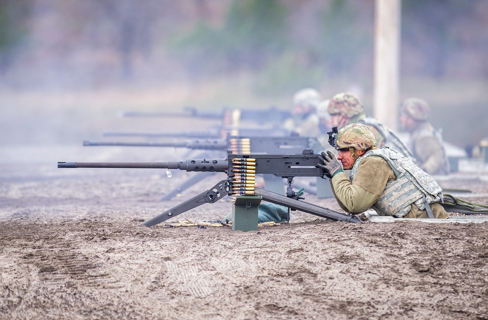 Soldiers complete weapons qualification for M2 and M240 machine guns at Fort McCoy, WI - Total Force Training Center