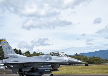 U.S. and Colombian Air Force aircraft take off during Exercise Relampago VI