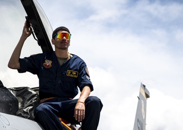 U.S. and Colombian Air Force aircraft take off during Exercise Relampago VI