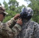 Soldiers of the 482nd Chemical Company demonstrate decontamination capabilities and perform decontamination training