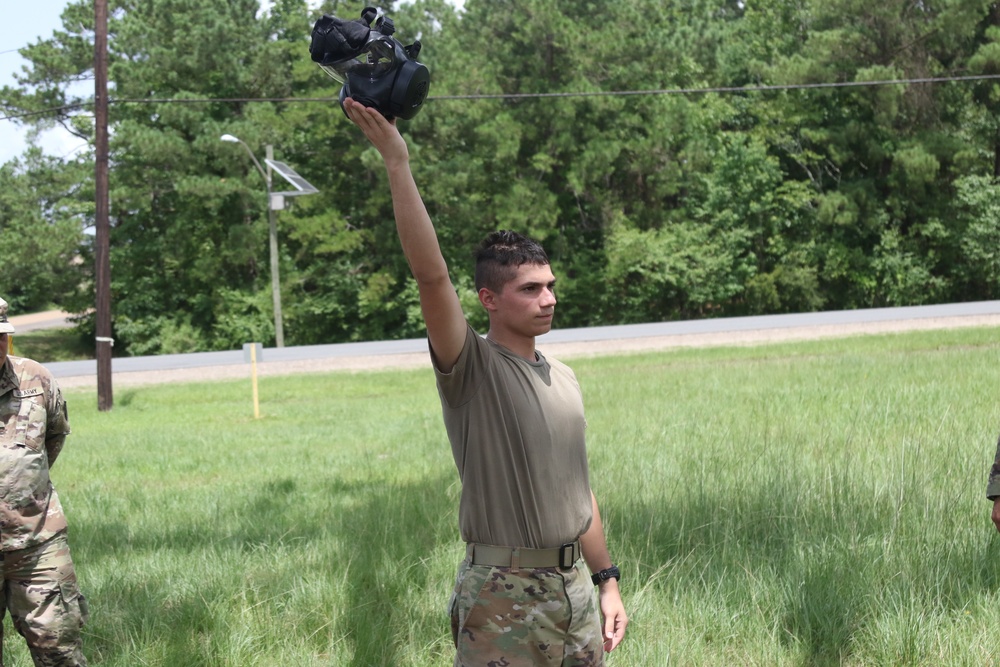 Soldiers of the 482nd Chemical Company demonstrate decontamination capabilities and perform decontamination training