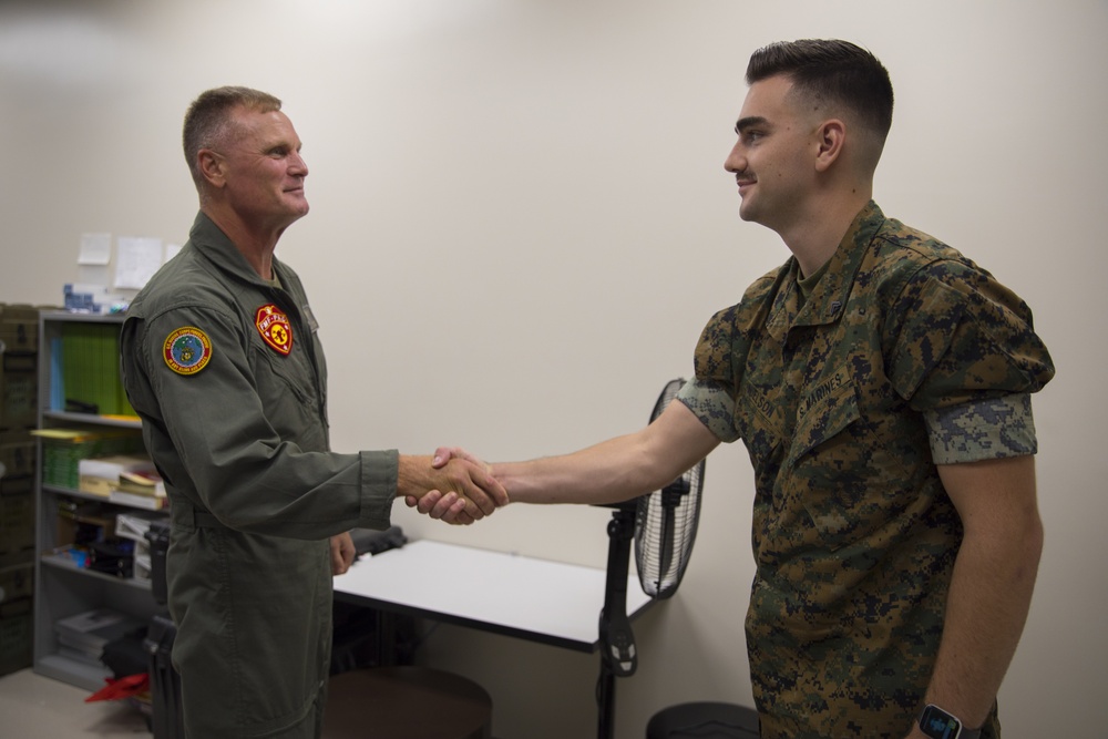 Lt. Gen. Rudder Visits VMFA-232