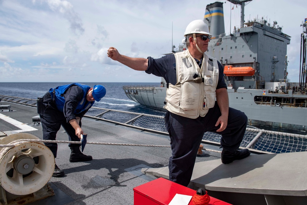 Fueling At Sea with USS Charleston (LCS 18), USNS Tippecanoe (T-AO 199)