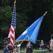 Honor Guard support during the Desert Rat memorial ceremony