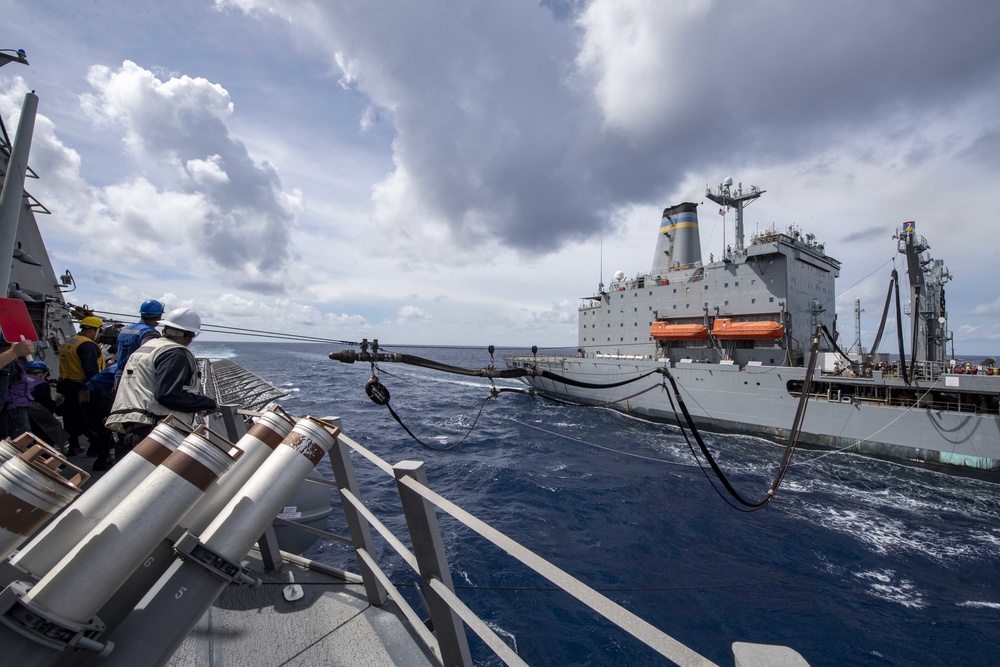 Fueling At Sea with USS Charleston (LCS 18), USNS Tippecanoe (T-AO 199)