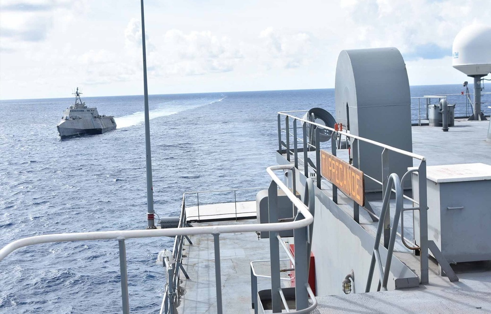 USNS Tippecanoe Resupplies USS Charleston