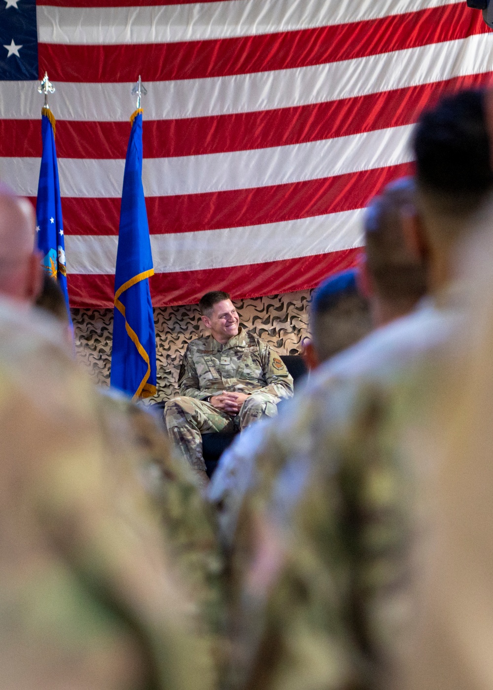332nd AEW Change of Command ceremony