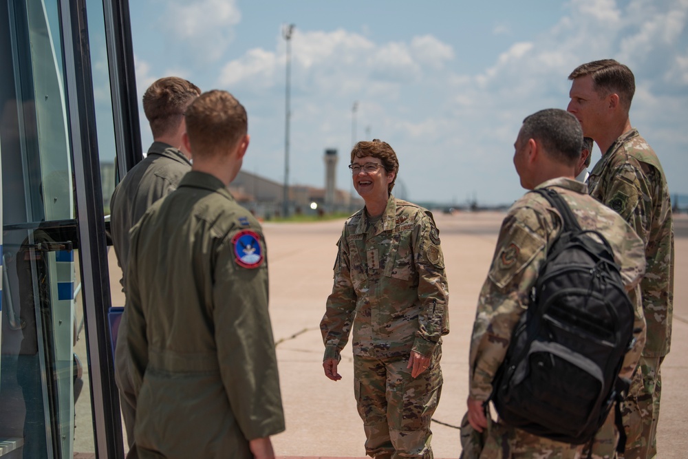 AMC command team visits 317th AW; applauds innovation