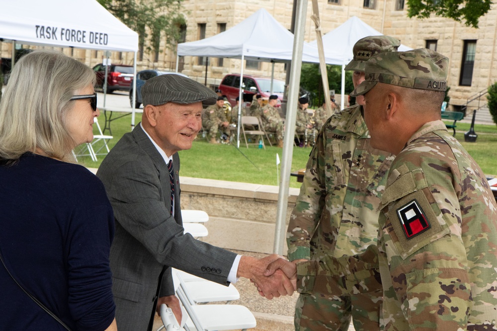 D-Day Veteran, Whose Story Was Told in the Film, &quot;The Longest Day,&quot; Re-visits First Army Headquarters During a Special Occasion