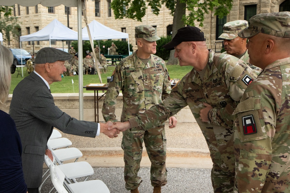 D-Day Veteran, Whose Story Was Told in the Film, &quot;The Longest Day,&quot; Re-visits First Army Headquarters During a Special Occasion