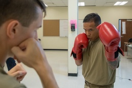 Capt. Adrian Mateos teaches a combatives course