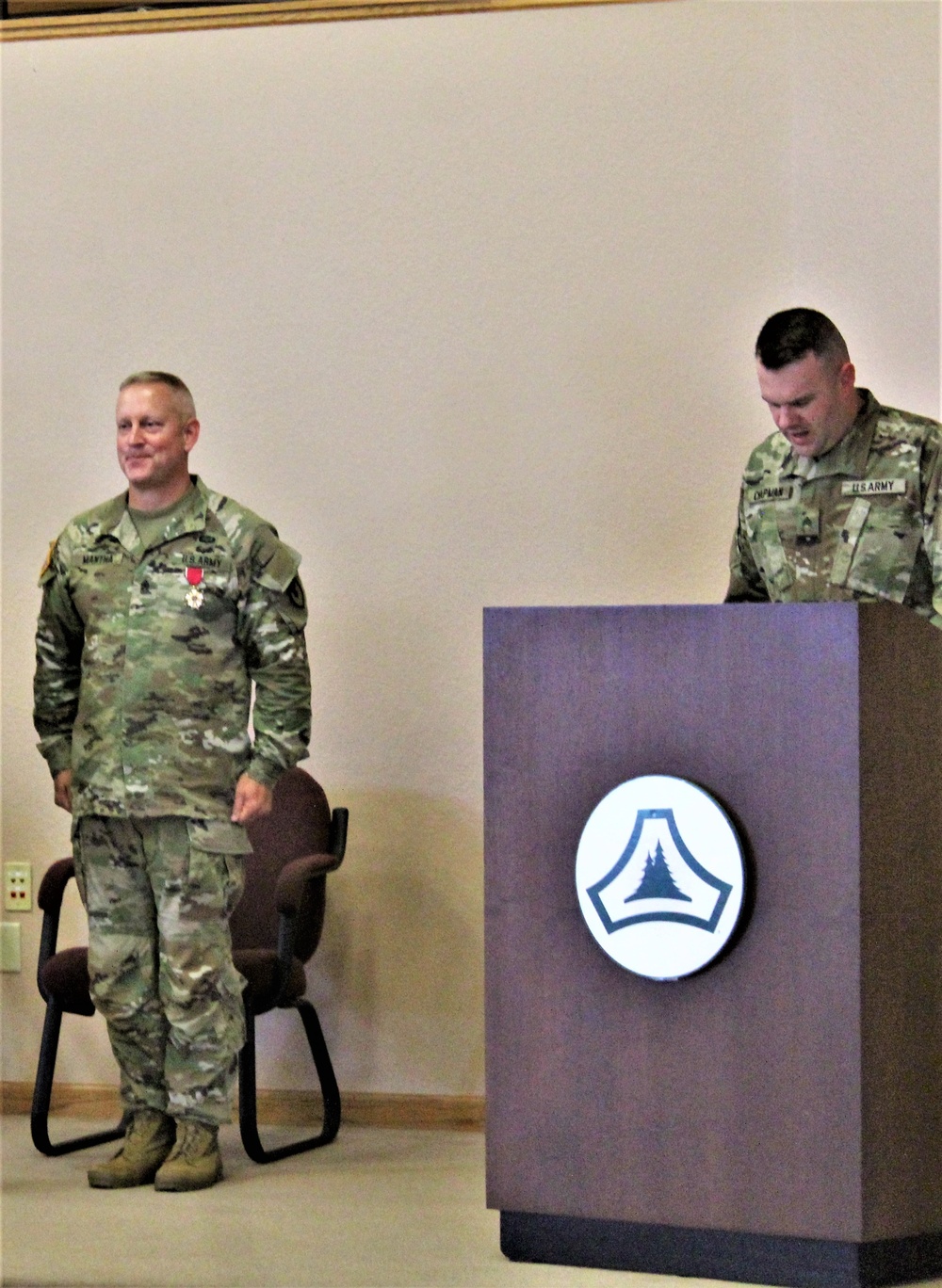 Former Fort McCoy CSM receives Legion of Merit