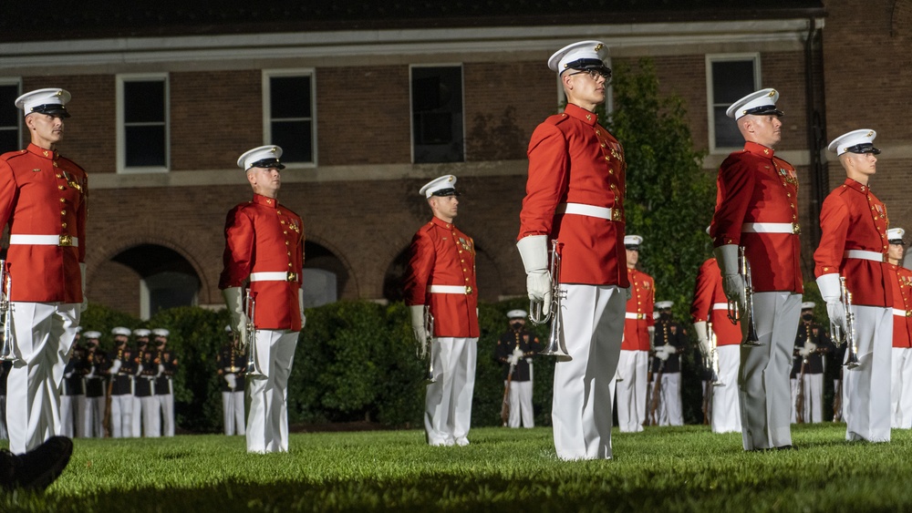 Acting Secretary of the Navy attends Friday Evening Parade at Marine Barracks