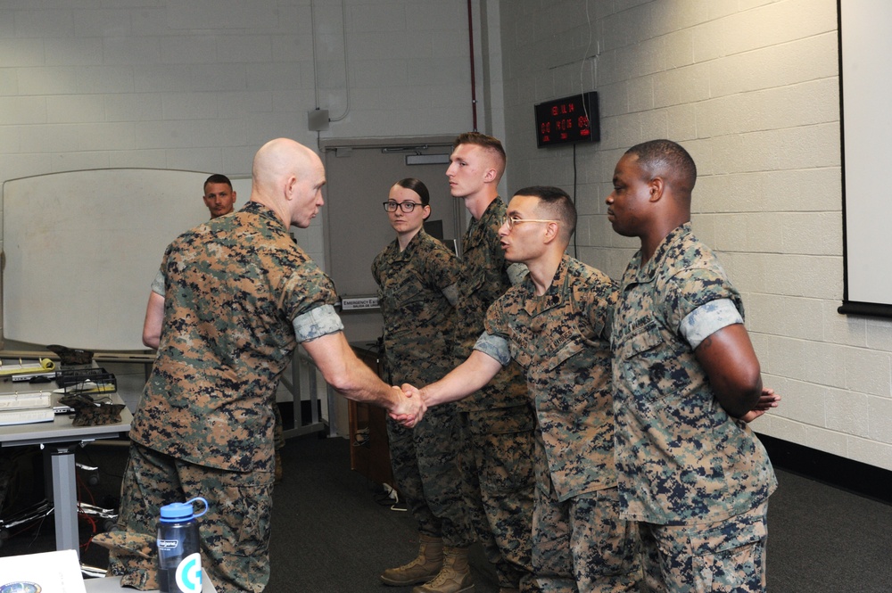 Sergeant Major of the Marine Corps visits Expeditionary Warfare Training Group, Atlantic