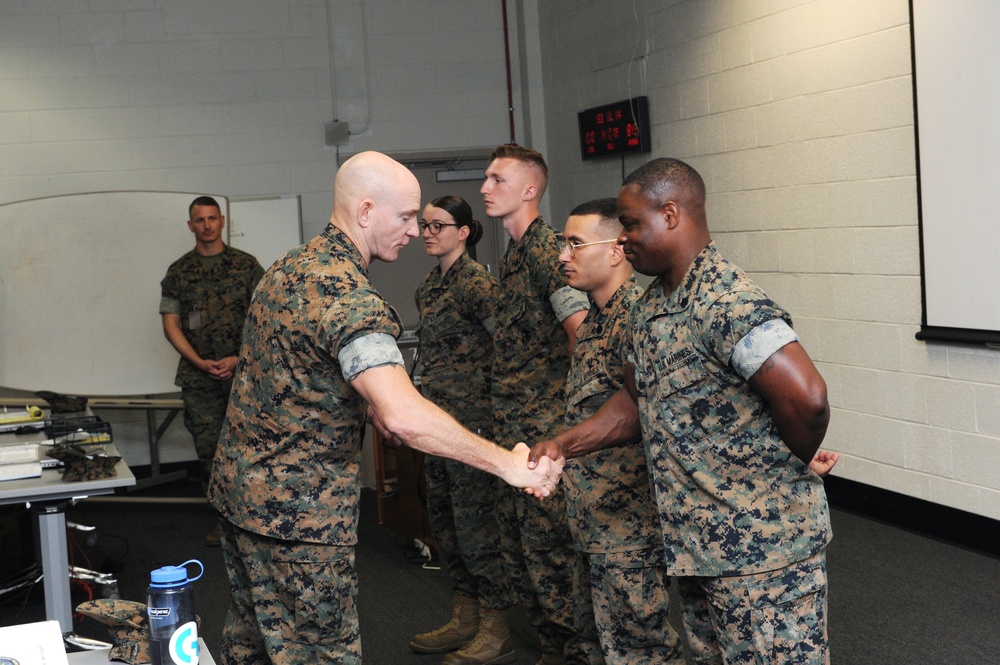 Sergeant Major of the Marine Corps visits Expeditionary Warfare Training Group, Atlantic