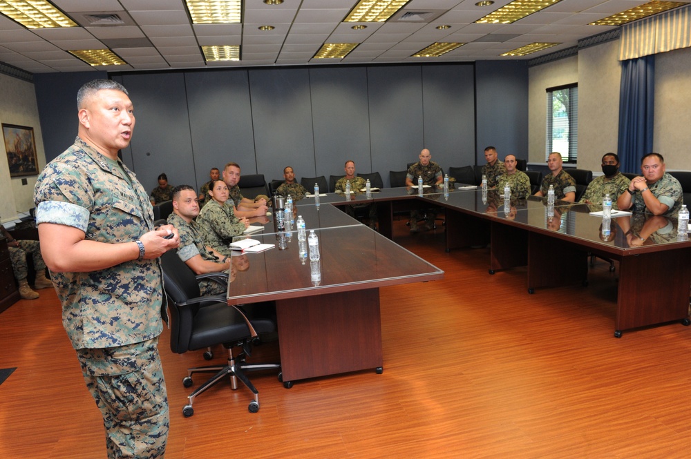 Sergeant Major of the Marine Corps visits Expeditionary Warfare Training Group, Atlantic