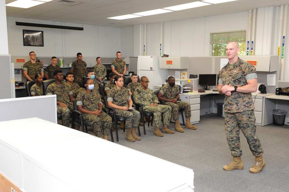 Sergeant Major of the Marine Corps visits Expeditionary Warfare Training Group, Atlantic