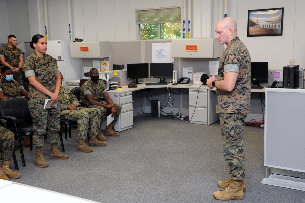 Sergeant Major of the Marine Corps visits Expeditionary Warfare Training Group, Atlantic