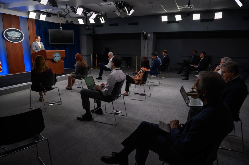 Pentagon Press Secretary John F. Kirby holds press briefing