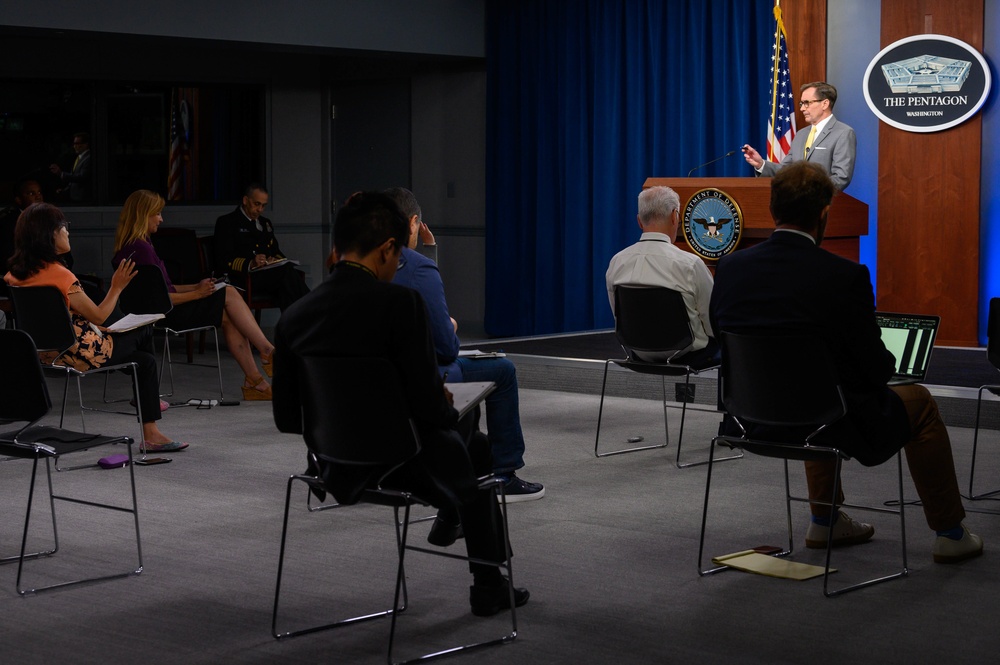 Pentagon Press Secretary John F. Kirby holds press briefing