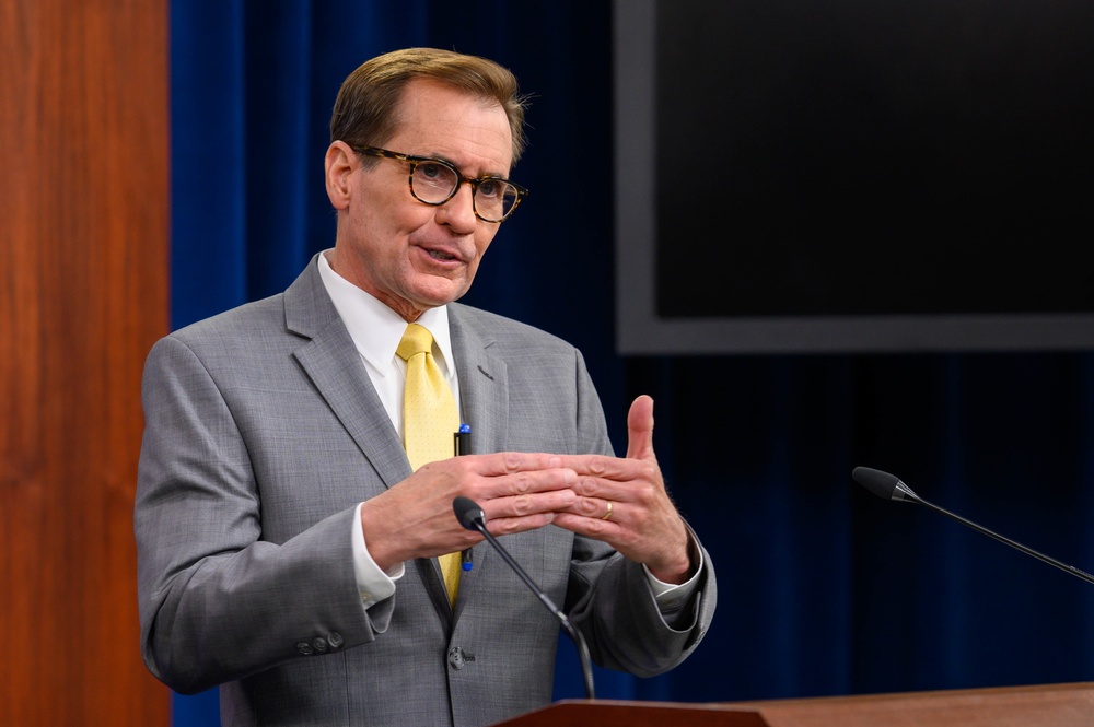 Pentagon Press Secretary John F. Kirby holds press briefing