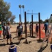 Pull-up bars installed by Boy Scouts at Travis AFB North Track