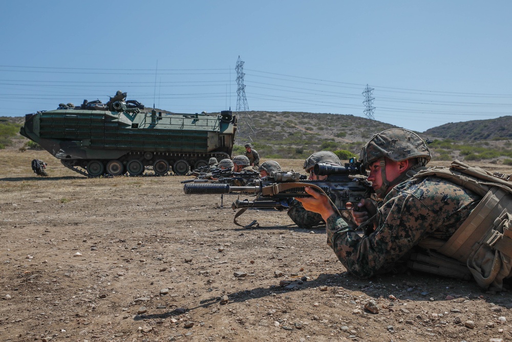 Hitting the Surf | 1st Bn., 5th Marines Conduct AAV Training