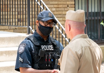 Cpl. Brandon Hilton award ceremony